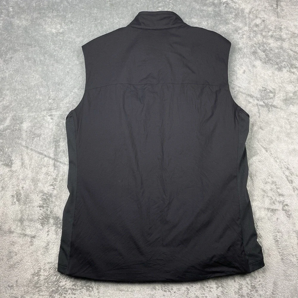 Arcteryx Atom SL Vest Mens Sz M Black Insulated Lightweight Pockets Company Logo